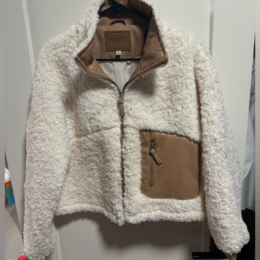 Blank NYC Sherpa Jacket NWOT